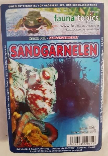 Sandgarnelen (Länge: 3-6cm) Blister 70g